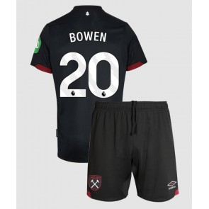 West Ham United Jarrod Bowen #20 Borta Kläder Barn 2024-25 Kortärmad (+ Korta byxor)